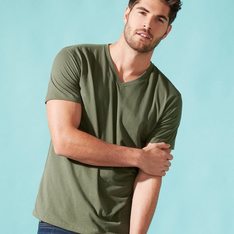Sueded V-Neck T-Shirt Thumbnail