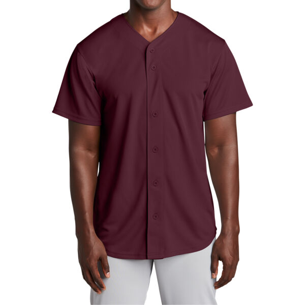 Sport Tek PosiCharge ® Tough Mesh Full Button Jersey ST220 PosiCharge ® Tough Mesh Full Button Jersey Thumbnail